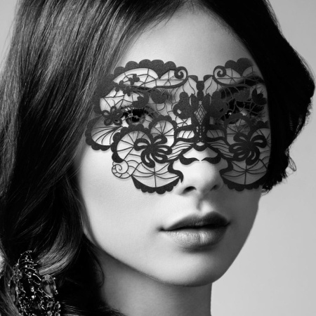 Маска на лицо Bijoux Indiscrets - Anna Mask, виниловая, клеевое крепление, без завязок || Маска на обличчя Bijoux Indiscrets - Anna Mask, вінілова, клейове кріплення, без зав'язок