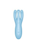 Клиторальный смарт-вибратор Satisfyer Threesome 4 Blue с тремя пальчиками || Кліторальний смарт вібратор Satisfyer Threesome 4 Blue з трьома пальчиками