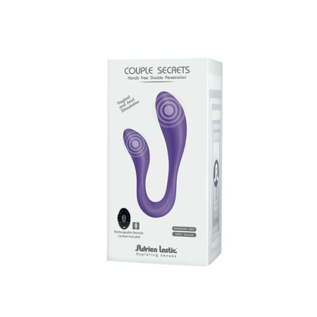 Вибратор для пар Adrien Lastic Couple Secrets II с пультом LRS, два мотора, универсальный || Вібратор для пар Adrien Lastic Couple Secrets II з пультом LRS, два мотори, універсальний