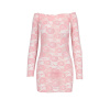 Прозрачная сорочка с длинным рукавом Passion YOLANDA CHEMISE S/M, pink, трусики || Прозора сорочка з довгим рукавом Passion YOLANDA CHEMISE S/M, pink, трусики