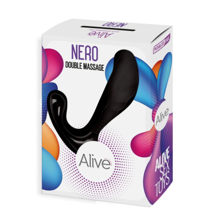 Самый недорогой массажер простаты Alive Nero для новичков, силикон и пластик, отлично для старта || Найдешевший масажер простати Alive Nero для новачків, силікон і пластик, відмінно для старту