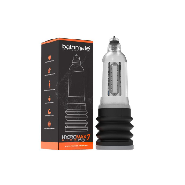 Гидропомпа Bathmate Hydromax 7 WideBoyClear, для члена длиной от 12,5 до 18 см, диаметр до 5,5 см