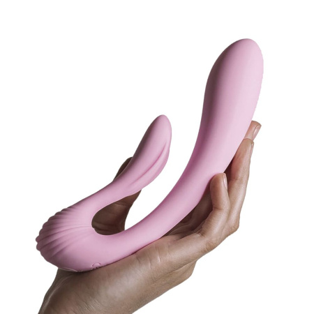 Вибратор Adrien Lastic G-wave вагинально-клиторальный, 2 мотора, универсальный || Вібратор Adrien Lastic G-wave вагінально-кліторальний, 2 мотори, універсальний