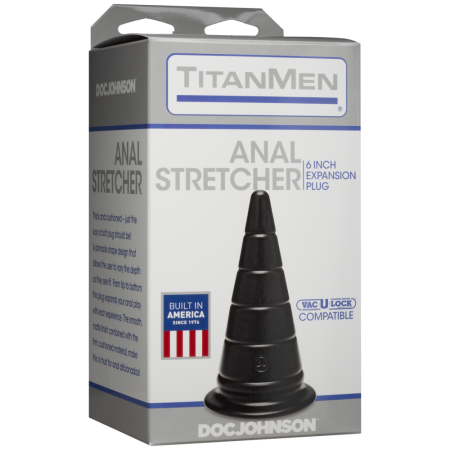Анальный стимулятор Doc Johnson TitanMen - Anal Stretcher 6 Inch Plug, диаметр 6,6см || Анальний стимулятор Doc Johnson TitanMen - Anal Stretcher 6 Inch Plug, діаметр 6,6 см
