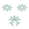 Пэстис из кристаллов Petits Joujoux Gloria set of 3 - Green/Blue, украшение на грудь и вульву