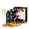 Гель для NURU-массажа Shunga Oriental Body-to-Body – Sparkling Strawberry Wine плюс простыня || Гель для NURU масажу Shunga Oriental Body-to-Body – Sparkling Strawberry Wine плюс простирадло