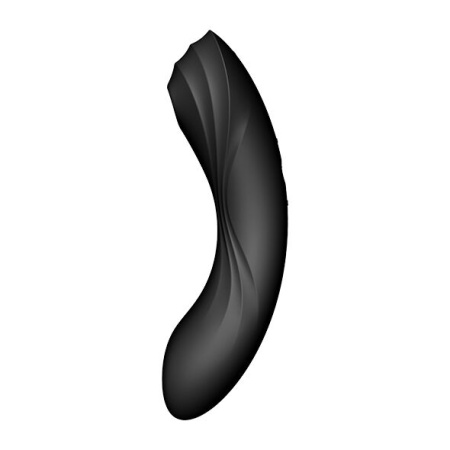 Вакуумный стимулятор с вибрацией Satisfyer Curvy Trinity 4 Black || Вакуумний стимулятор з вібрацією Satisfyer Curvy Trinity 4 Black