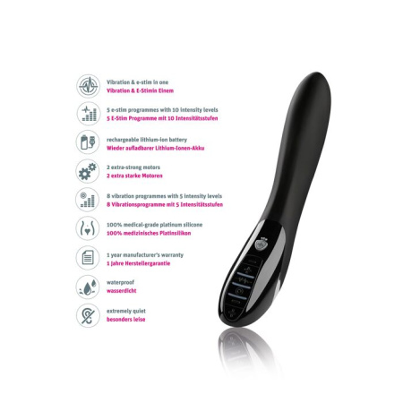 Вибратор с электростимуляцией Mystim Electric Eric eStim Black, миостимулятор || Вібратор з електростимуляцією Mystim Electric Eric eStim Black, міостимулятор