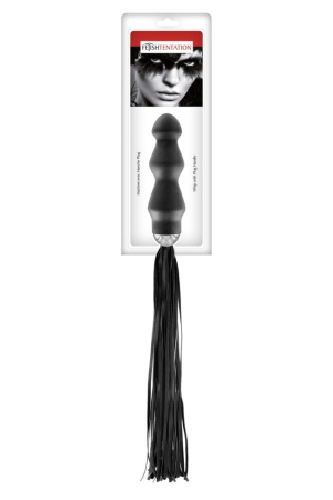 Флоггер с ручкой - анальным плагом Fetish Tentation Whip with Plug Handle || Флогер з ручкою - анальним плагом Fetish Tentation Whip with Plug Handle