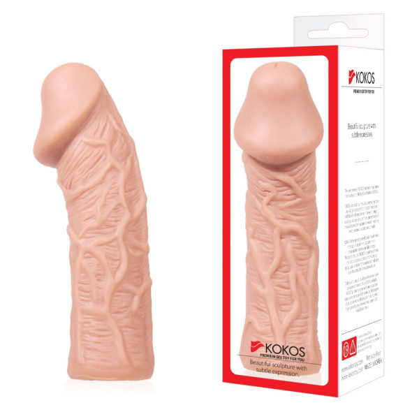 Насадка на член Kokos Extreme Sleeve ES.05 размер S, утолщающая, стимулирующий рельеф