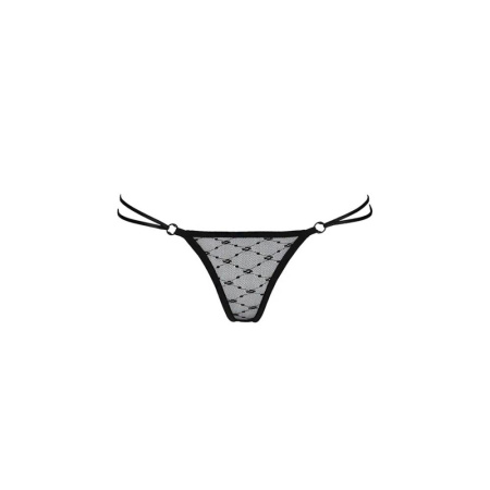 Трусики с завязочками по бокам Passion Exclusive ZITA THONG XXL/XXXL, black || Трусики на зав'язочках з боків Passion Exclusive ZITA THONG XXL/XXXL, black