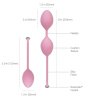 Роскошные вагинальные шарики PILLOW TALK - Frisky Pink с кристаллом, диаметр 3,2см, вес 49-75гр || Розкішні вагінальні кульки PILLOW TALK - Frisky Pink з кристалом, діаметр 3,2 см, вага 49-75гр
