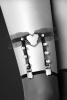 Гартер на ногу Bijoux Pour Toi - WITH HEART AND SPIKES Black, сексуальная подвязка с сердечком || Гартер на ногу Bijoux Pour Toi - WITH HEART AND SPIKES Black, сексуальна підв'язка з сердечком