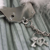 Наручники металлические Adrien Lastic Handcuffs Black с черной пушистой отделкой || Наручники металеві Adrien Lastic Handcuffs Black з чорним пухнастим оздобленням