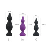 Анальная пробка Adrien Lastic Amuse Big Black (L) с двумя переходами, макс. диаметр 4,4см || Анальна пробка Adrien Lastic Amuse Big Black (L) з двома переходами, макс. діаметр 4,4 см