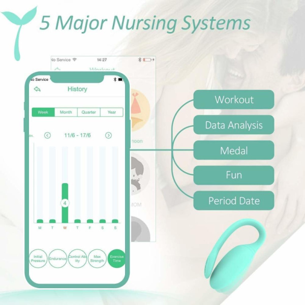 Смарт-тренажер Кегеля Magic Motion Kegel Rejuve, бюджетный вариант, для тренировок и удовольствия