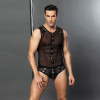 Мужской эротический костюм "Романтичный Стивен" One Size Black: полупрозрачные трусики и маечка || Чоловічий еротичний костюм "Романтичний Стівен" One Size Black: напівпрозорі трусики і маєчка