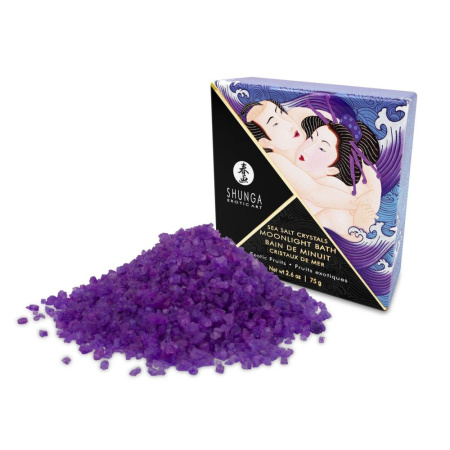 Соль для ванны Shunga Moonlight Bath – Exotic Fruits (75 г), соль Мертвого моря, аромамасла || Сіль для ванни Shunga Moonlight Bath – Exotic Fruits (75 г), сіль Мертвого моря, ароматичні олії