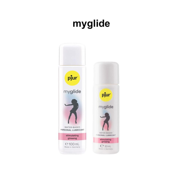 Возбуждающий лубикант на водной основе pjur myglide 100 мл, с женьшенем, тепло+покалывание
