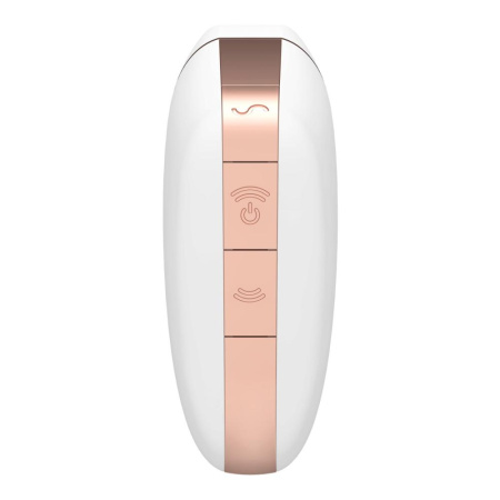 Вакуумный клиторальный стимулятор Satisfyer Love Triangle White с управлением через интернет || Вакуумний кліторальний стимулятор Satisfyer Love Triangle White з керуванням через інтернет