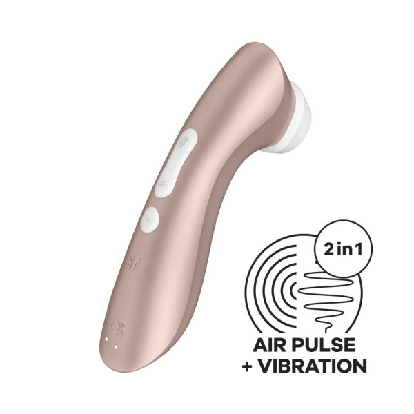 Вакуумный клиторальный стимулятор Satisfyer Pro 2+ Vibration с вибрацией
