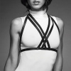 Портупея Bijoux Indiscrets MAZE - Halter Bra Harness Black || Портупея Bijoux Indiscrets MAZE — Halter Bra Harness Black