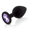 Набор силиконовых анальных пробок с кристаллом Rianne S: Booty Plug Set Black, диаметр 3,2см, 3,5см, 4,2см || Набір силіконових анальних пробок із кристалом Rianne S: Booty Plug Set Black, діаметр 3,2см, 3,5см, 4,2см