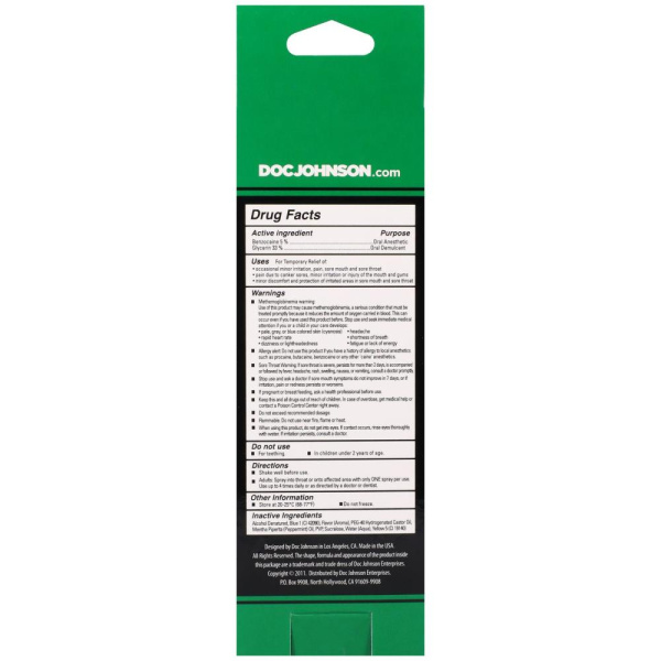 Спрей для минета Doc Johnson GoodHead DeepThroat Spray – Mystical Mint 59 мл для глубокого минета