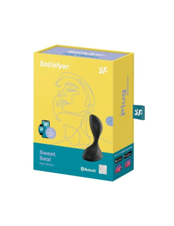 Анальная смарт-пробка с вибрацией Satisfyer Sweet Seal Black || Анальна смарт-пробка з вібрацією Satisfyer Sweet Seal Black