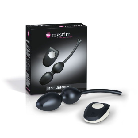 Вагинальные шарики для миостимуляции Mystim Jane Untamed Vibe с вибрацией и пультом ДУ || Вагінальні кульки для міостімуляції Mystim Jane Untamed Vibe з вібрацією і пультом ДК