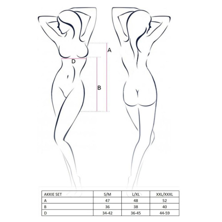 Костюм медсестры Passion AKKIE SET XXL/XXXL, white, сорочка, трусики, шапочка || Костюм медсестри Passion AKKIE SET XXL/XXXL, white, сорочка, трусики, шапочка