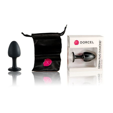 Анальная пробка Dorcel Geisha Plug Diamond L с шариком внутри, создает вибрации, макс. диаметр 4 см || Анальна пробка Dorcel Geisha Plug Diamond L з кулькою всередині, створює вібрації, макс. діаметр 4см