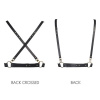 Портупея Bijoux Indiscrets MAZE - X Harness Black, экокожа || Портупея Bijoux Indiscrets MAZE - X Harness Black, екошкіра