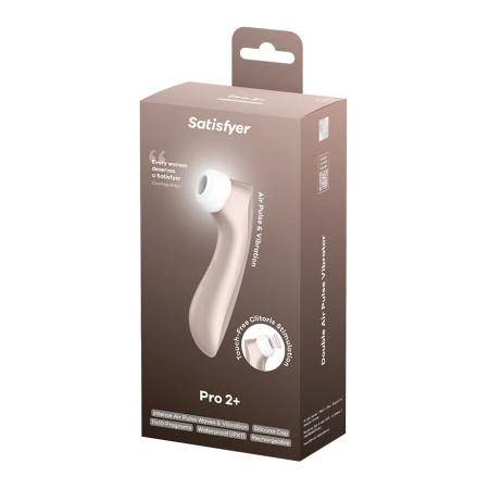 Вакуумный клиторальный стимулятор Satisfyer Pro 2+ Vibration с вибрацией || Вакуумний кліторальний стимулятор Satisfyer Pro 2+ Vibration з вібрацією