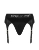 Трусики для страпона з підв’язками для панчіх Strap-On-Me REBEL HARNESS - M