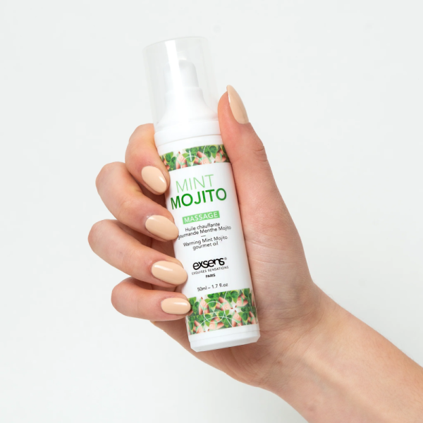 Массажное масло EXSENS Mojito 50мл разогревающее, без сахара, без парабенов, съедобное