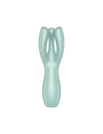 Клиторальный вибратор Satisfyer Threesome 3 Mint с тремя пальчиками || Кліторальний вібратор Satisfyer Threesome 3 Mint з трьома пальчиками