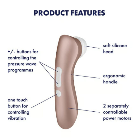 Вакуумный клиторальный стимулятор Satisfyer Pro 2+ Vibration с вибрацией || Вакуумний кліторальний стимулятор Satisfyer Pro 2+ Vibration з вібрацією