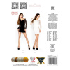 Бодистокинг Passion BS025 black, платье-сетка, спущенное плечо, длинный рукав || Бодістокінг Passion BS025 black, сукня-сітка, спущене плече, довгий рукав