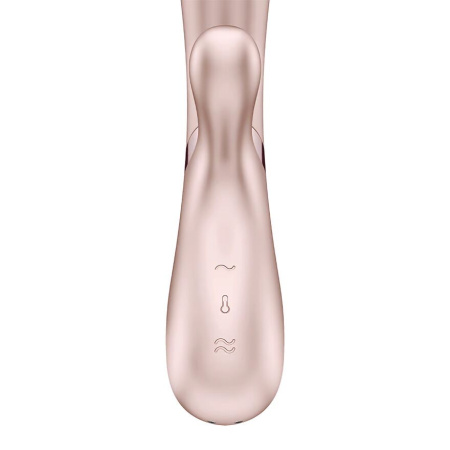 Смарт вібратор-кролик із підігрівом Satisfyer Hot Lover Nude