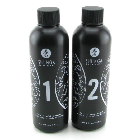Гель для NURU-массажа Shunga Oriental Body-to-Body – Melon Mango (2 x 225 мл) плюс простыня || Гель для NURU масажу Shunga Oriental Body-to-Body – Melon Mango (2 x 225 мл) плюс простирадло