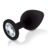 Набор силиконовых анальных пробок с кристаллом Rianne S: Booty Plug Set Black, диаметр 3,2см, 3,5см, 4,2см || Набір силіконових анальних пробок із кристалом Rianne S: Booty Plug Set Black, діаметр 3,2см, 3,5см, 4,2см